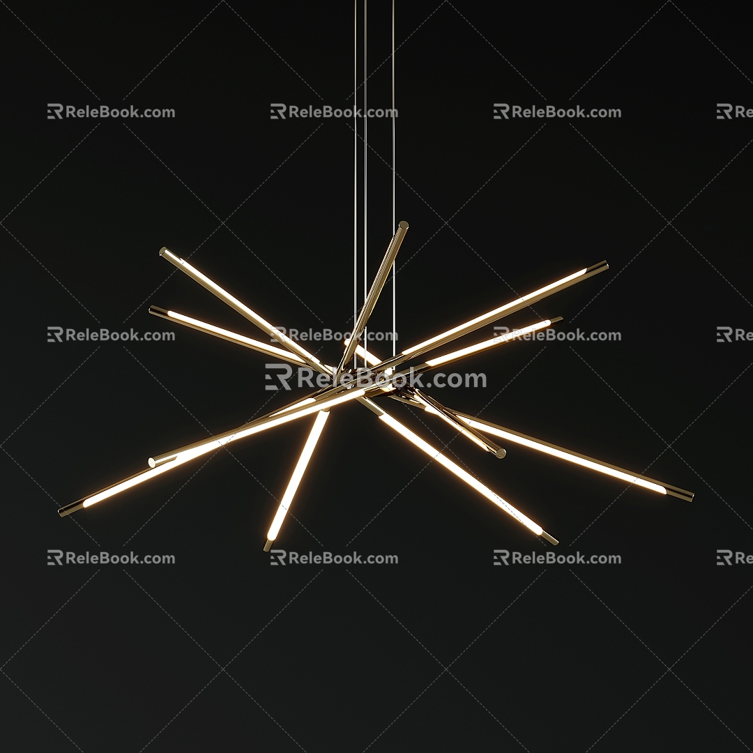 Modern chandelier 3d model