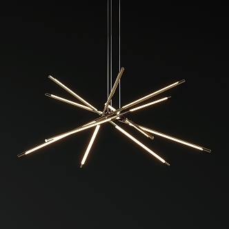 Modern chandelier 3d model