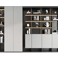 Modern bookcase 3d model