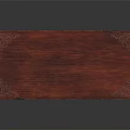 Elegant Classic Style Wooden Coffee Table With Carved Railing Base And Dark Brown Finish