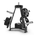Sports Equipment Weight Rack With Multiple Barbell Plates And Bars For Strength Training