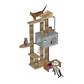 Nordic Cat Climbing Rack 3d model