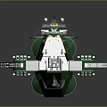 Modern Battleship Starship Space Battleship Sci-Fi Battleship 3d model