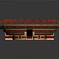 Ancient Circular Building With Multi Tiered Red Seats And Central Sand Area