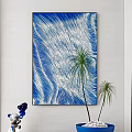 Minimalist Abstract Painting Simple Hanging Painting 3d model