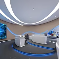 modern command center emergency command center 3d model