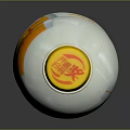 Jianlibao Refreshing Drink Bottle With Yellow Cap Orange And White Design