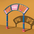 modern arch head 3d model