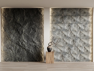 rubble stone background wall stone wall stone wall 3d model