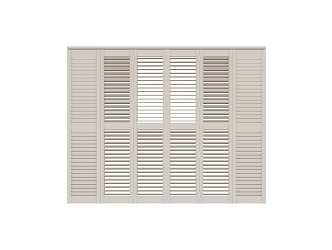 Modern shutter folding door 3d model