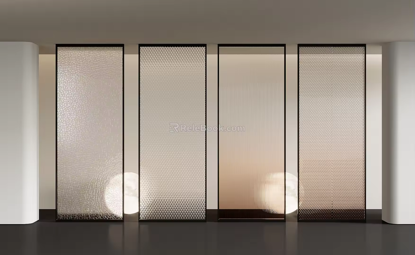 Glass partition 3d model