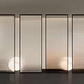 Glass partition 3d model