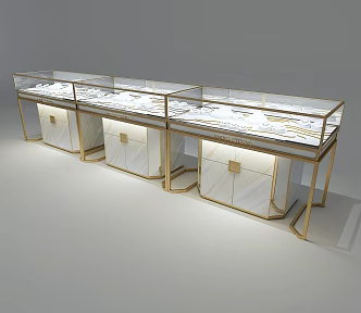 Jewelry Counter Jewelry Cabinet Jewelry Display Cabinet 3d model