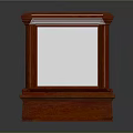 Rectangular Wooden Furniture Display Cabinet With White Glass Top And Transparent Panel