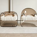 Stool Acrylic Sofa Stool Sofa Stool Low Stool Shoe Changing Stool 3d model