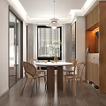 Bright Modern Living And Dining Room With Cozy Furniture Indoor Plants And Stylish Abstract Decorations