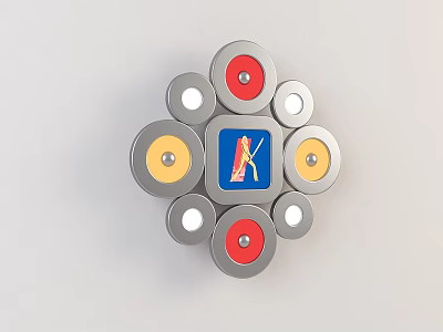 Cartoon children's wall lamp 3d model