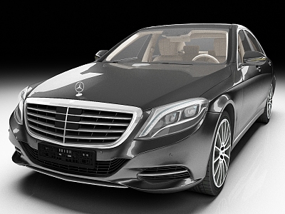 Mercedes Benz s500 luxury car sedan car 3d model