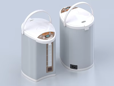 Public Facility Electric Water Boilers With Digital Display And Handle Design 3d model