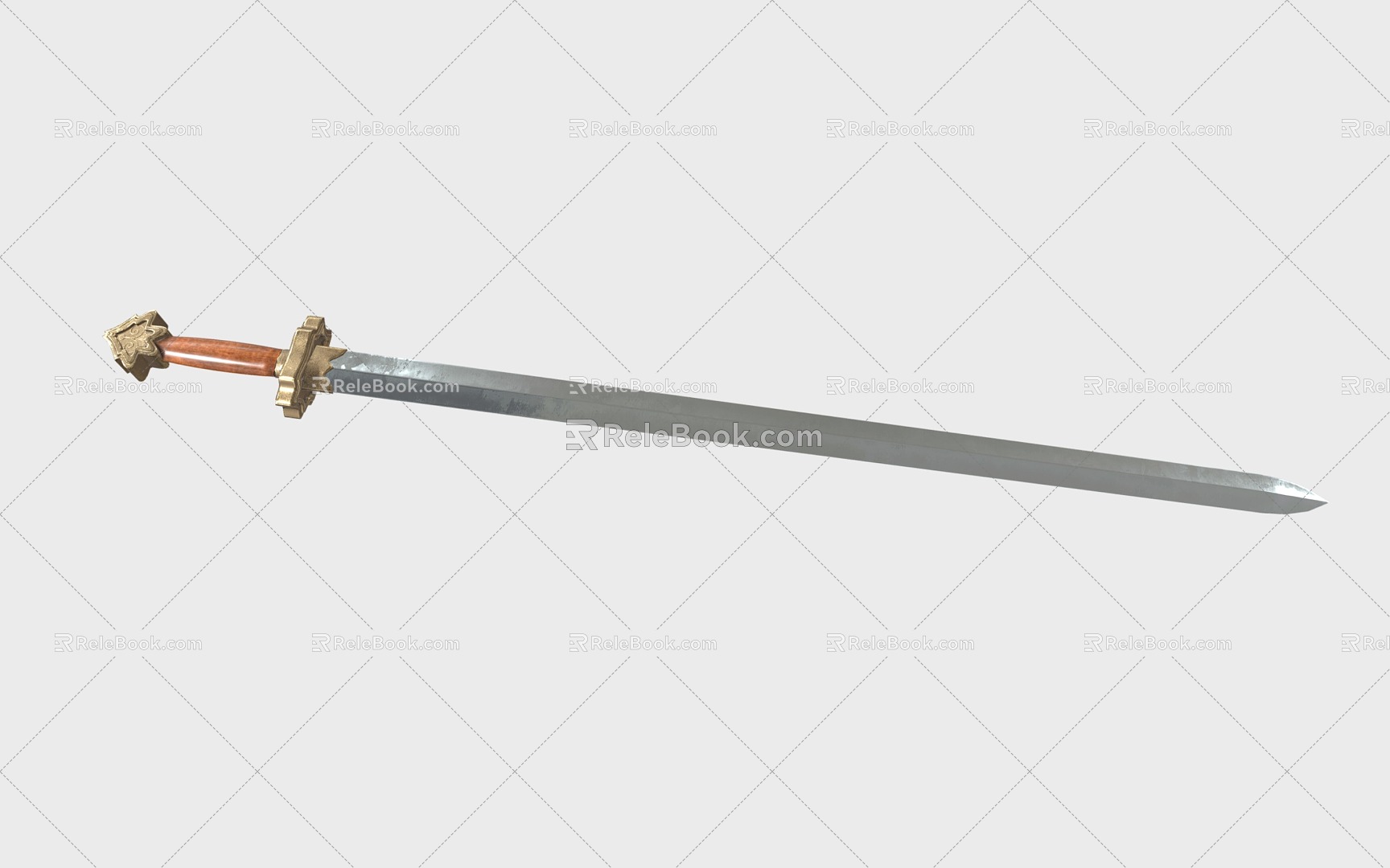 Chinese Longquan Sword Sword Long Sword Ancient Sword 3d model