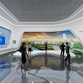 Fuzhou Urban Planning Exhibition Hall With Visitors Exploring Interactive City Displays