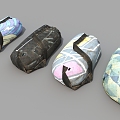 Bags, old bags, cloth bags 3d model