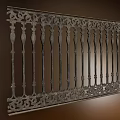 Wrought Iron Decorative Fence With Intricate Carvings Ornamental Railings And Vintage Design