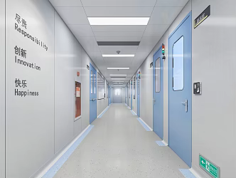 Modern Aisle Laboratory Aisle 3d model