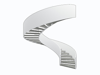 modern spiral staircase 3d model