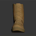 Brown Suede Lace Up Boots With Perforated Details And Durable Sole