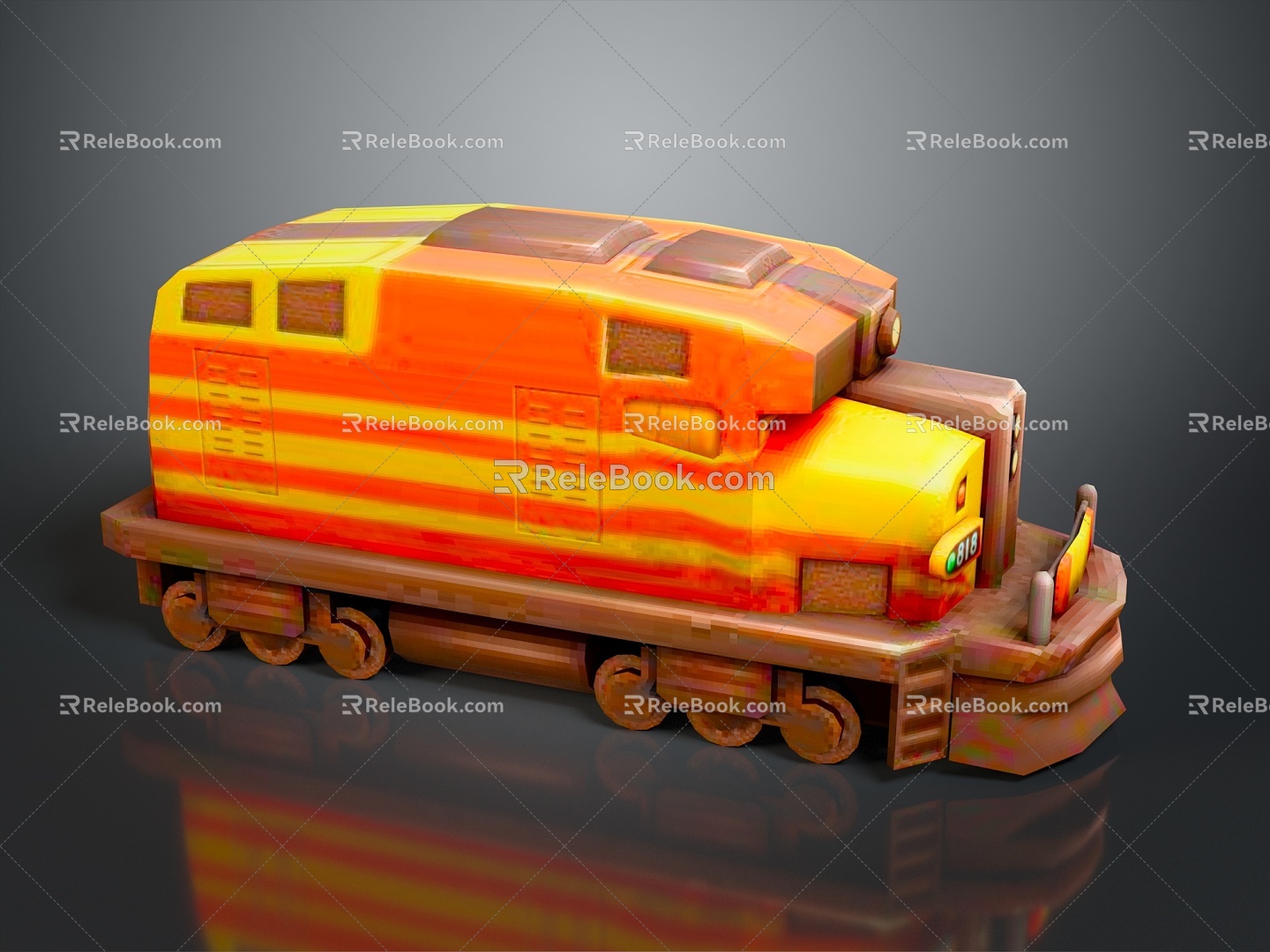 vintage train steam train train carriage locomotive head steam car carriage train modern vehicle 3d model