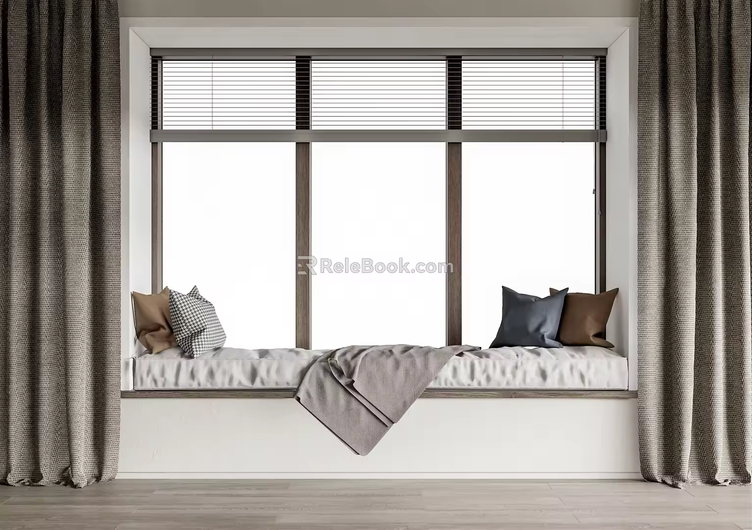Modern Bay Window 3d model