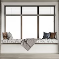 Modern Bay Window 3d model