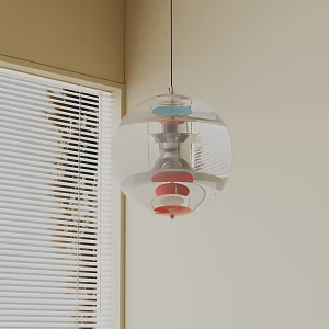 Modern chandelier 3d model