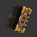 Open Lifestyle Essential Book Featuring Brown Pages Blue Glowing Symbols And Orange Blue Edges