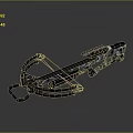 Modern Tactical Crossbow With Transparent Body Metal Frame Integrated Scope And Advanced String Mechanism