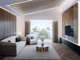 modern living room 3d model