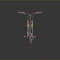 Red Mountain Bike with Modern Design Stylish Frame Large Wheels and Front Suspension
