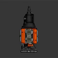 Modern engine small engine racing engine 3d model