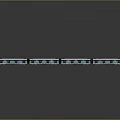 Sleek Modern Train With Silver Carriages Blue Lights And Reflective Surface