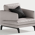 Modern Single Sofa Single Leisure Chair 3d model