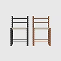 Stylish Black Bobbin Frame Woven Rattan Seat Public Chair For Modern Indoor Commercial Spaces
