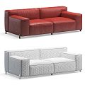 Modern Multi-Person Sofa Sofa Two-Person Sofa Casual Sofa Living Room Sofa Leather Sofa Corner Sofa 3d model