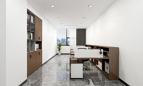 modern public office area office 3d model