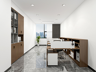 modern public office area office 3d model