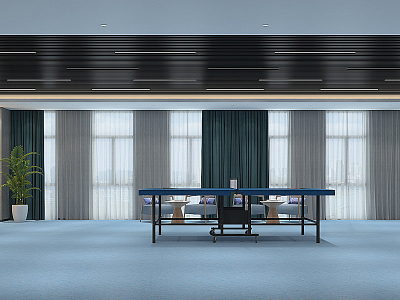 Modern table tennis room model