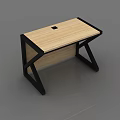 Modern Office Desks With Wooden Tops And Metal Frames In Various Designs