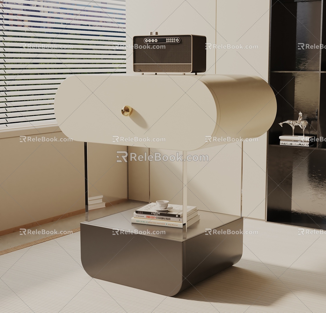 Modern bedside table 3d model