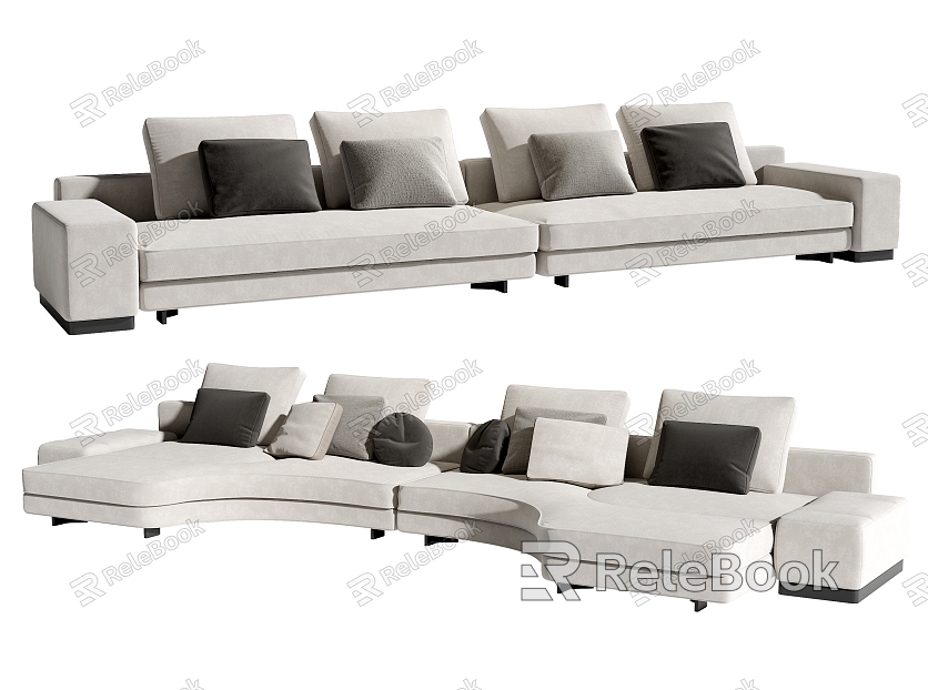 Modern Combination Sofa Multiplayer Sofa model