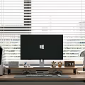 Computer equipment desk lamp host hand 3d model